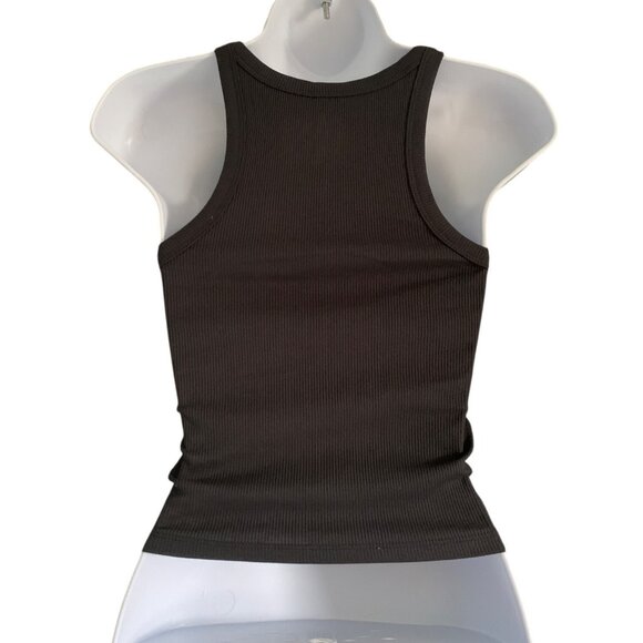 Wild Fable Junior Teens Black Ribbed Racerback Tank Top Size XS - Picture 5 of 10